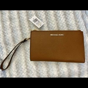 BRAND NEW W/TAGS MK DOUBLE ZIP WALLET